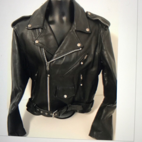 kerr leather jacket Jackets & Blazers - Kerr Motorcycle Ladies Genuine  Leather Jacket